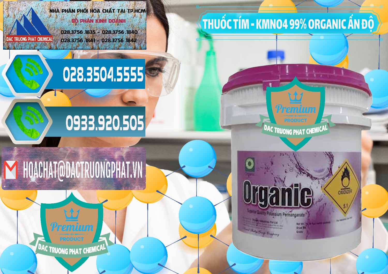Nhà cung cấp ( bán ) Thuốc Tím - KMNO4 99% Organic Ấn Độ India - 0216 - Chuyên nhập khẩu - phân phối hóa chất tại TP.HCM - congtyhoachat.net