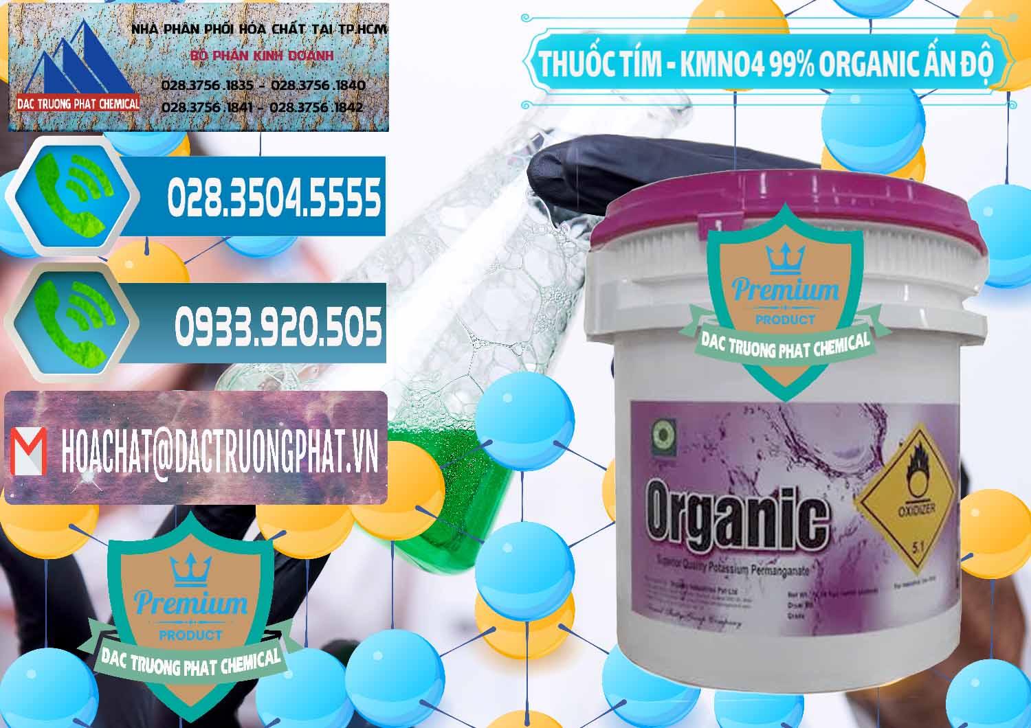 Đơn vị nhập khẩu - bán Thuốc Tím - KMNO4 99% Organic Ấn Độ India - 0216 - Công ty chuyên kinh doanh - phân phối hóa chất tại TP.HCM - congtyhoachat.net