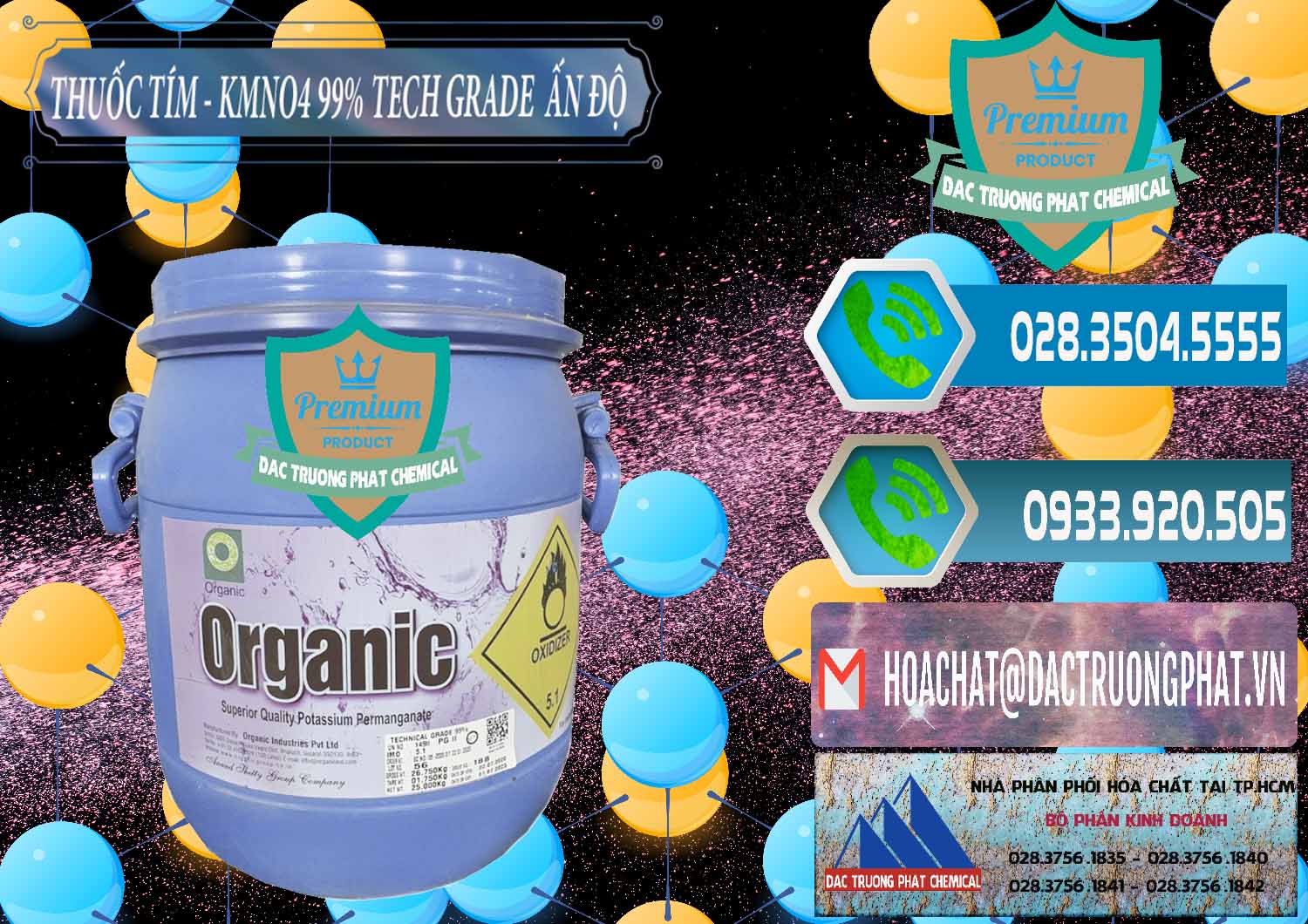 Cty bán và cung ứng Thuốc Tím - KMNO4 99% Organic Group Ấn Độ India - 0250 - Công ty chuyên kinh doanh - cung cấp hóa chất tại TP.HCM - congtyhoachat.net