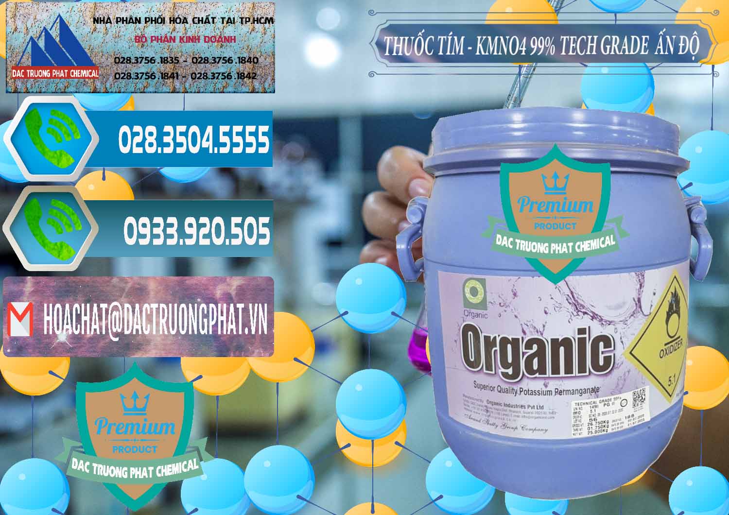 Đơn vị chuyên bán & cung ứng Thuốc Tím - KMNO4 99% Organic Group Ấn Độ India - 0250 - Cty phân phối - cung ứng hóa chất tại TP.HCM - congtyhoachat.net