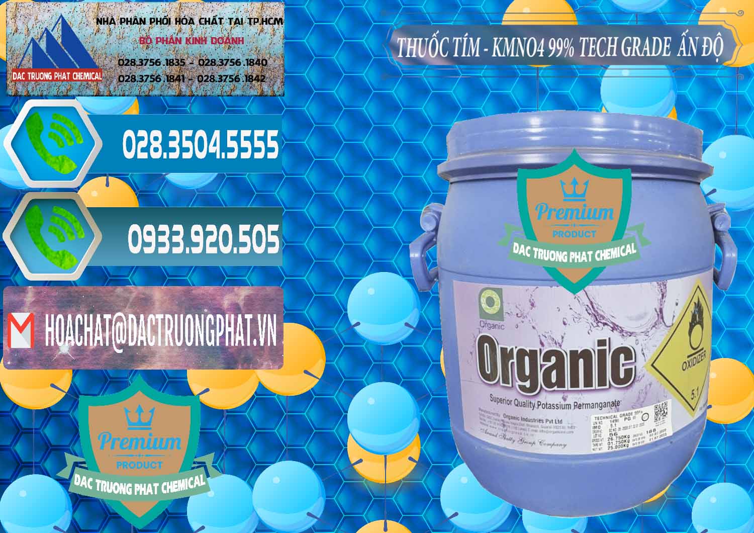 Chuyên nhập khẩu - bán Thuốc Tím - KMNO4 99% Organic Group Ấn Độ India - 0250 - Chuyên bán _ cung cấp hóa chất tại TP.HCM - congtyhoachat.net