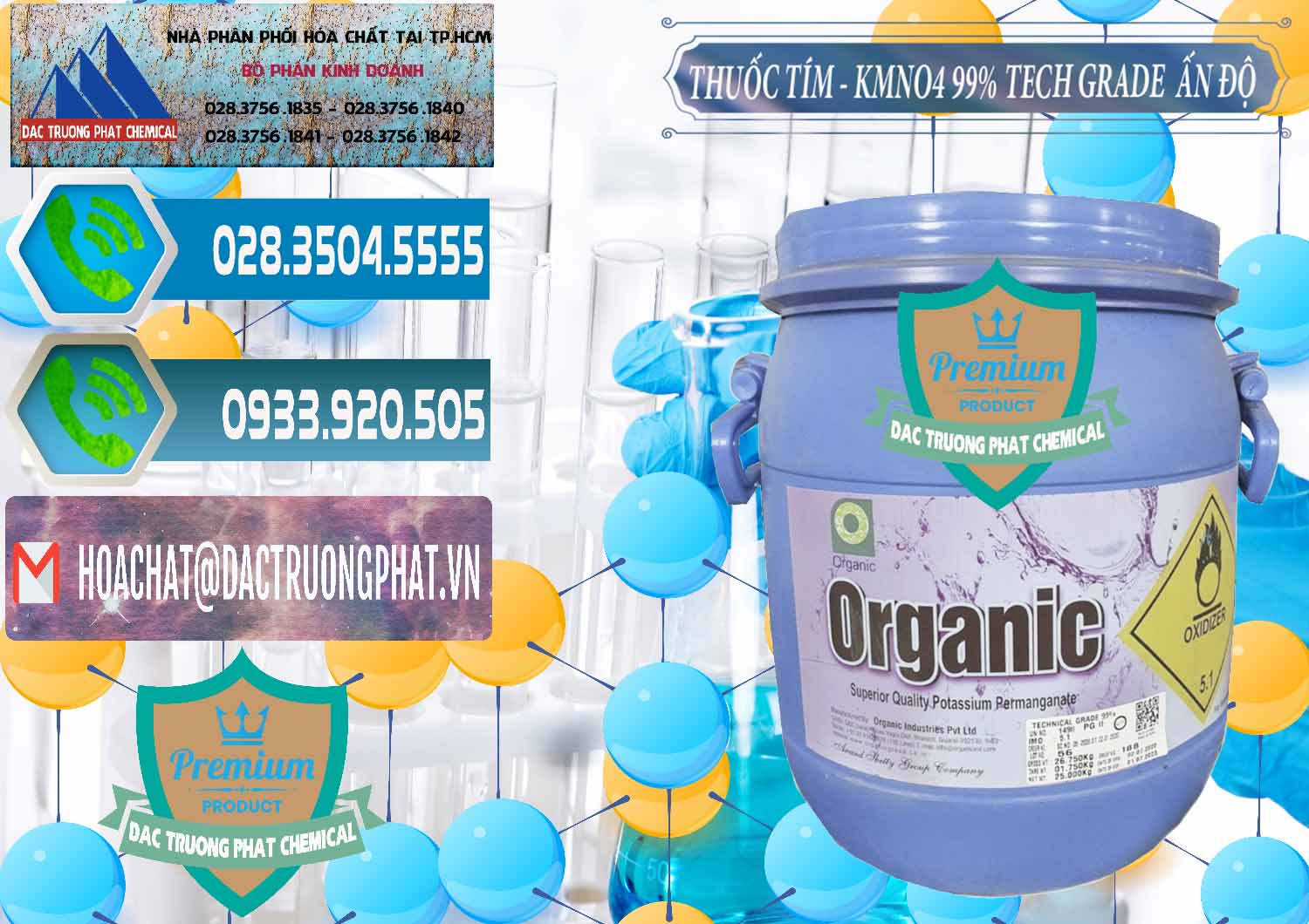 Nơi chuyên cung ứng & bán Thuốc Tím - KMNO4 99% Organic Group Ấn Độ India - 0250 - Chuyên phân phối - cung ứng hóa chất tại TP.HCM - congtyhoachat.net