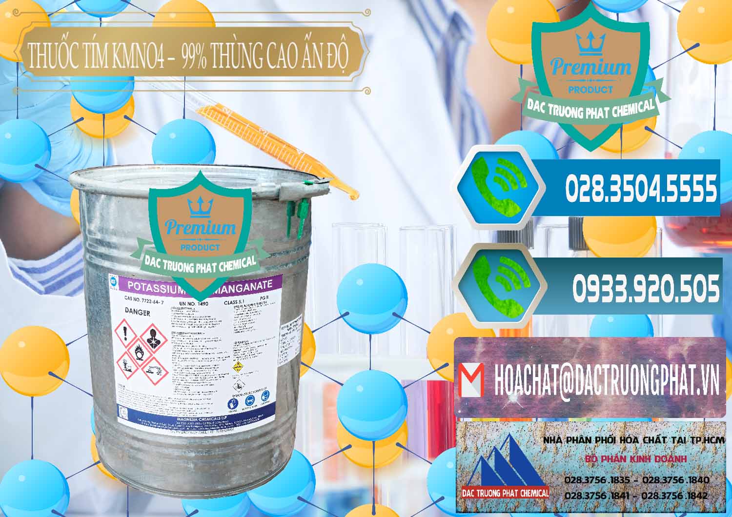Chuyên phân phối _ bán Thuốc Tím - KMNO4 Thùng Cao 99% Magnesia Chemicals Ấn Độ India - 0164 - Cung cấp hóa chất tại TP.HCM - congtyhoachat.net