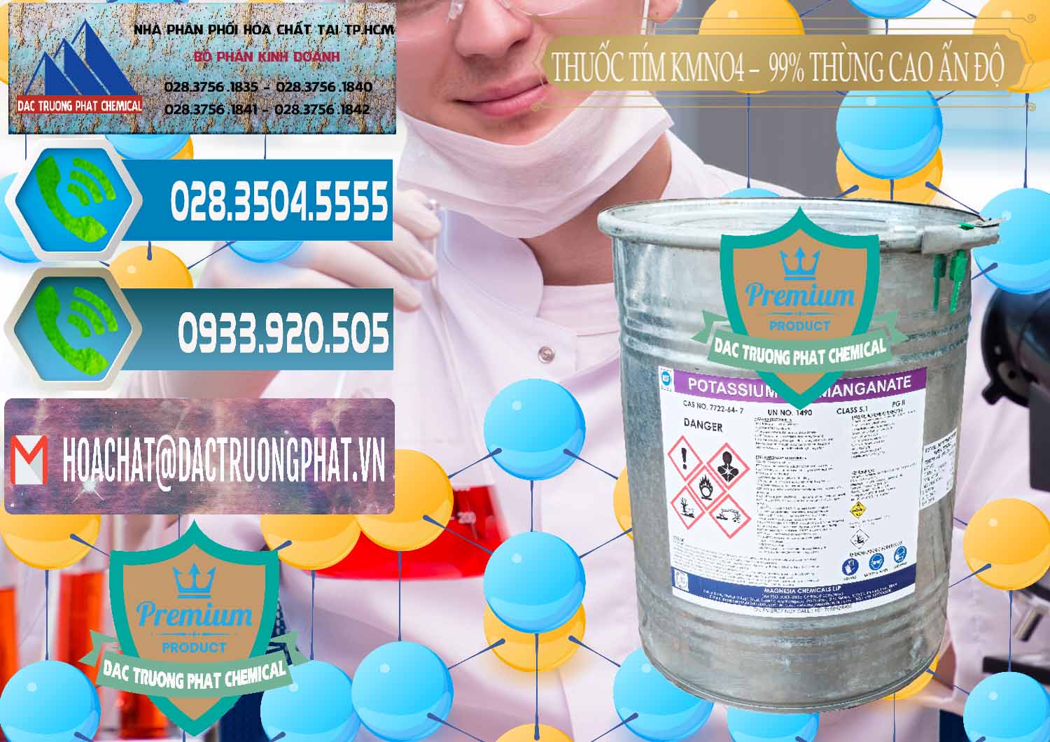 Nơi chuyên cung ứng ( bán ) Thuốc Tím - KMNO4 Thùng Cao 99% Magnesia Chemicals Ấn Độ India - 0164 - Công ty phân phối & cung cấp hóa chất tại TP.HCM - congtyhoachat.net