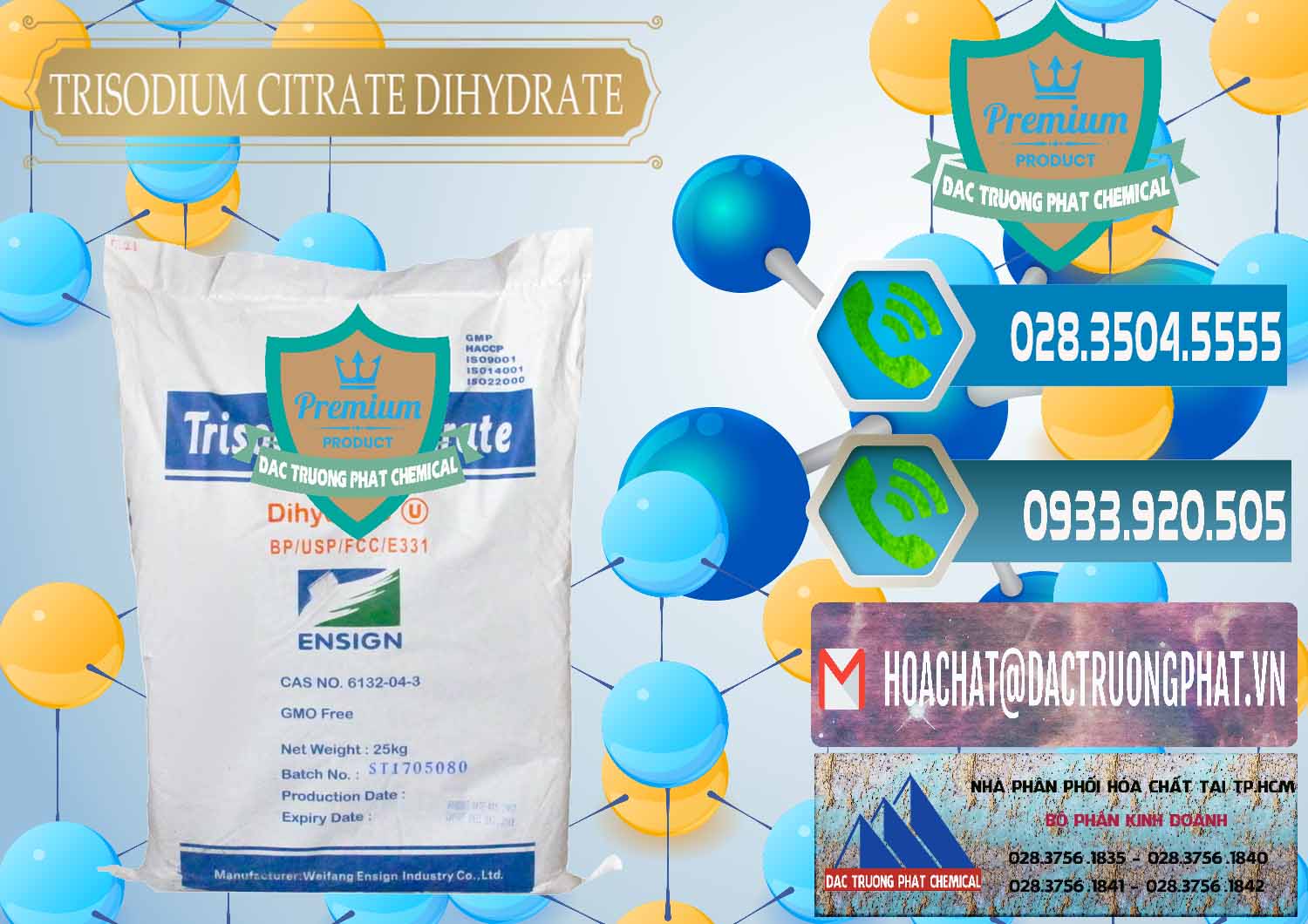Phân phối _ bán Trisodium Citrate Dihydrate - Na3C6H5O7 Weifang Trung Quốc China - 0324 - Phân phối _ cung cấp hóa chất tại TP.HCM - congtyhoachat.net