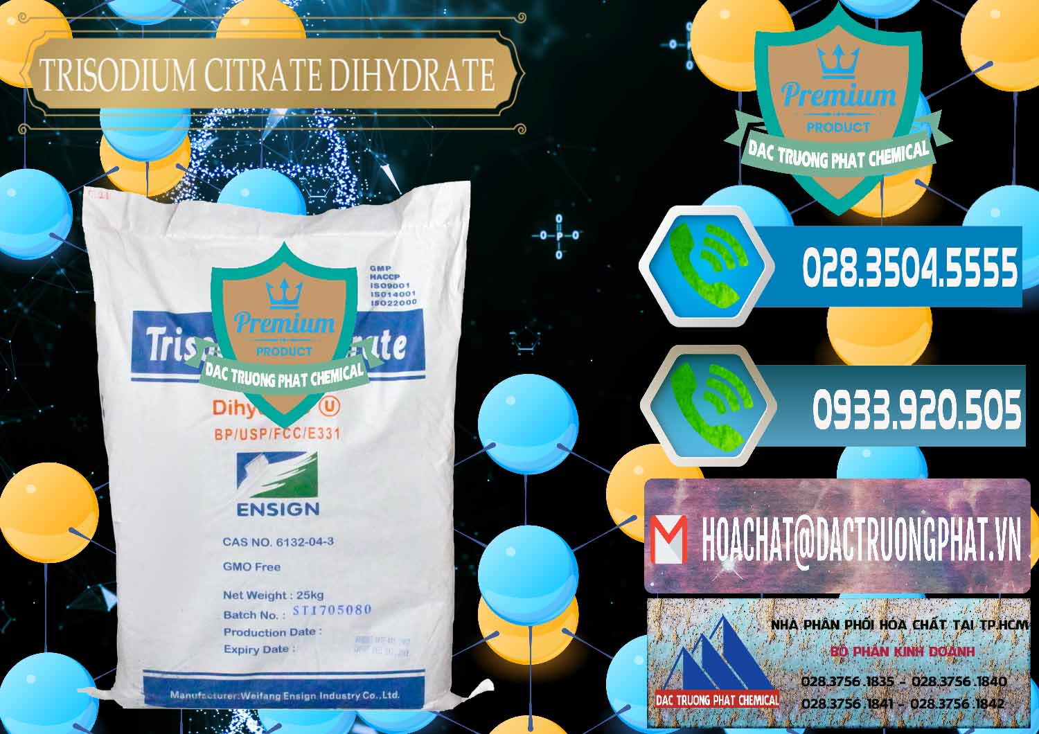 Chuyên bán và cung cấp Trisodium Citrate Dihydrate - Na3C6H5O7 Weifang Trung Quốc China - 0324 - Công ty phân phối & cung ứng hóa chất tại TP.HCM - congtyhoachat.net