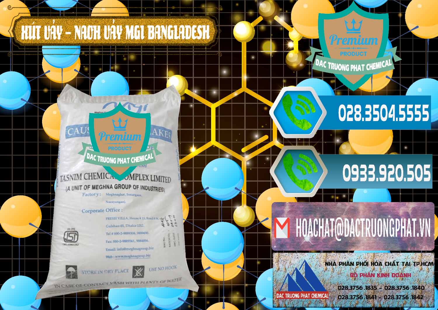 Công ty chuyên bán & phân phối Xút Vảy - NaOH Vảy 99% MGI Bangladesh - 0274 - Chuyên nhập khẩu - cung cấp hóa chất tại TP.HCM - congtyhoachat.net