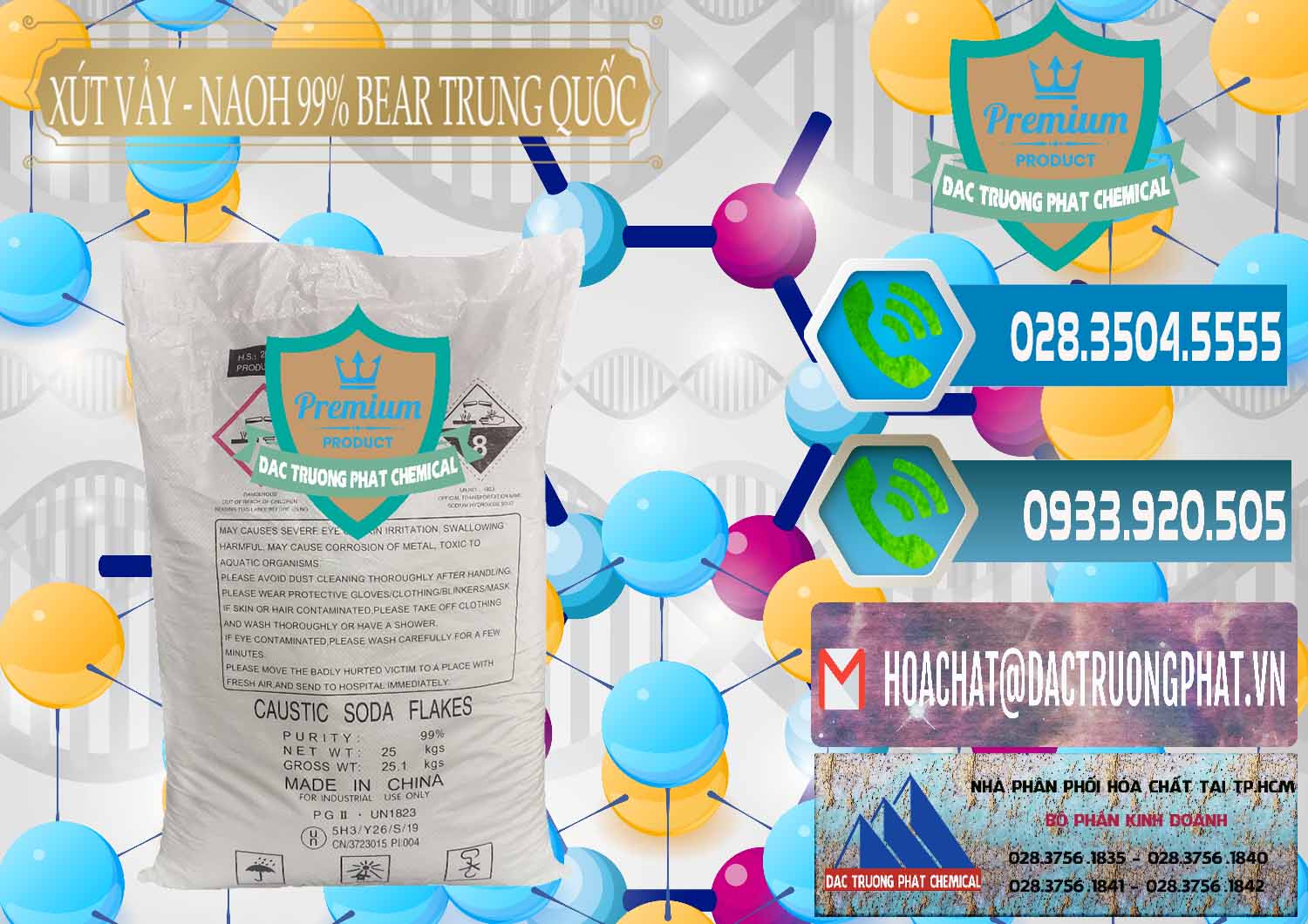 Bán - cung cấp Xút Vảy - NaOH Vảy 99% Bear Sơn Đông Trung Quốc China - 0175 - Công ty phân phối ( bán ) hóa chất tại TP.HCM - congtyhoachat.net