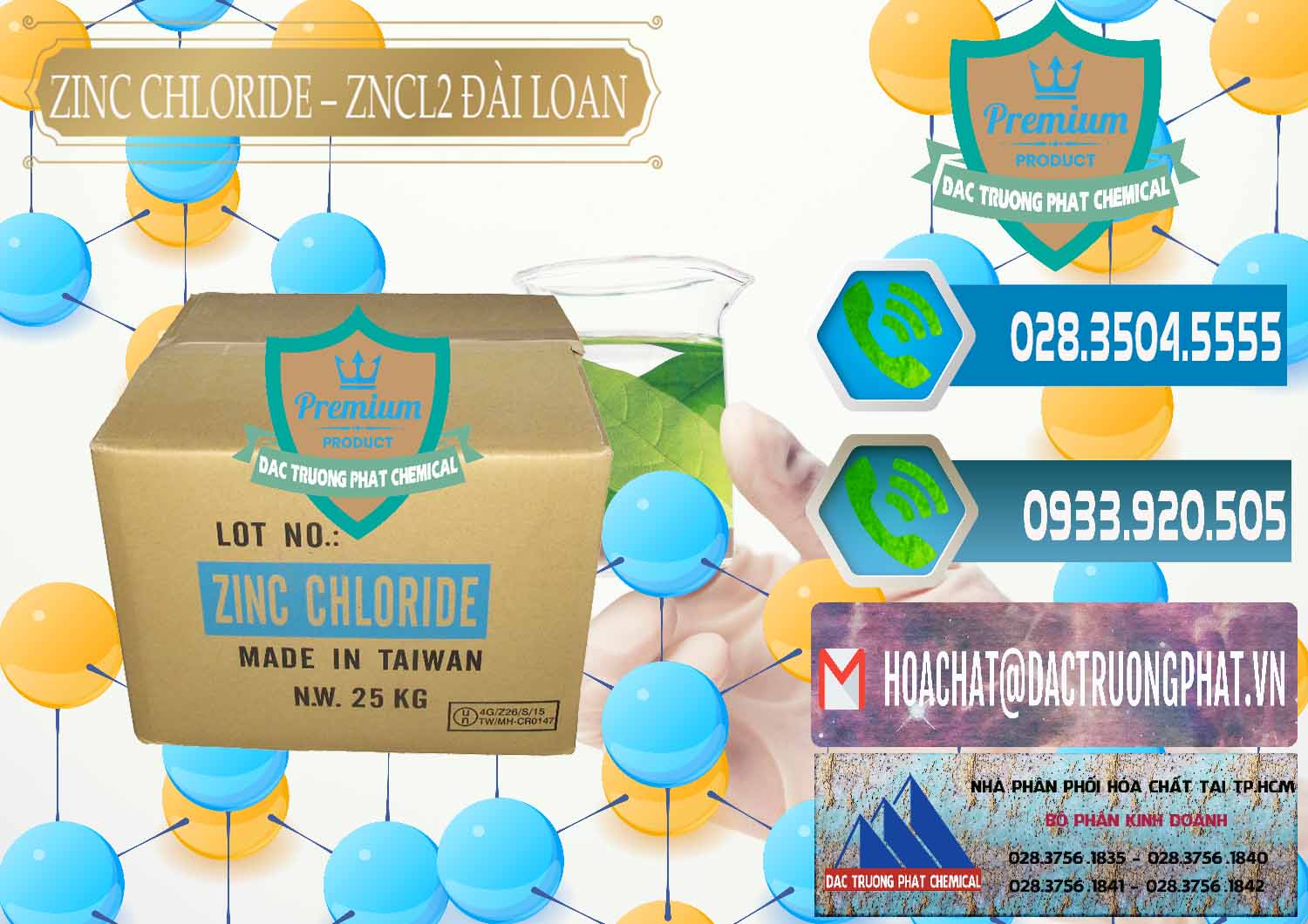 Nơi chuyên cung cấp ( bán ) Zinc Chloride - ZNCL2 96% Đài Loan Taiwan - 0178 - Cty bán - phân phối hóa chất tại TP.HCM - congtyhoachat.net
