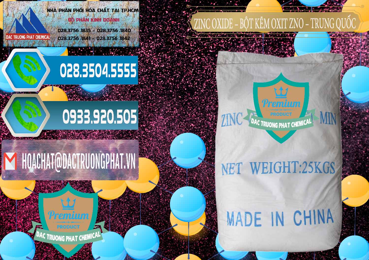 Cty chuyên kinh doanh - bán Zinc Oxide - Bột Kẽm Oxit ZNO Trung Quốc China - 0182 - Cty cung cấp _ bán hóa chất tại TP.HCM - congtyhoachat.net