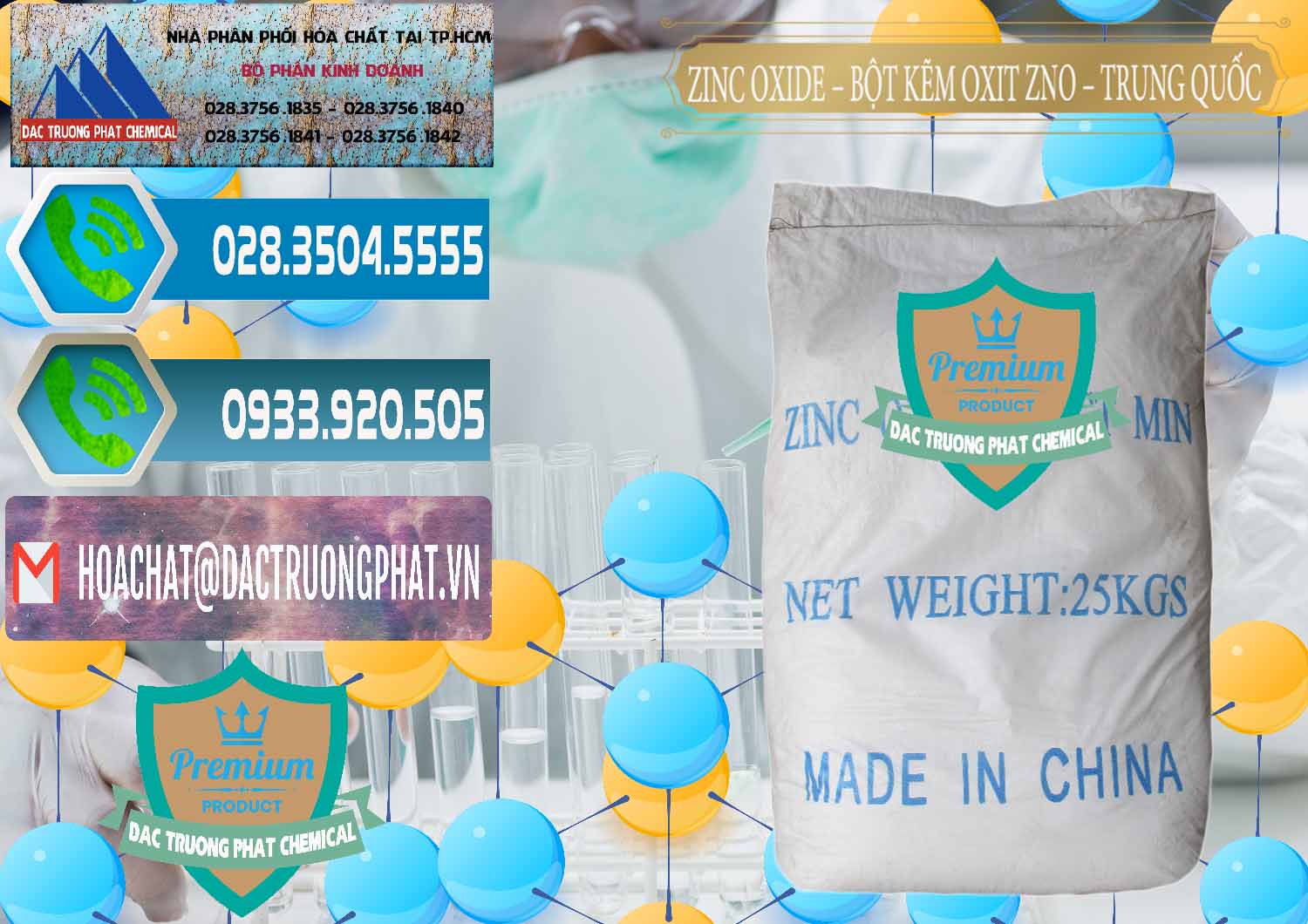 Đơn vị chuyên bán _ phân phối Zinc Oxide - Bột Kẽm Oxit ZNO Trung Quốc China - 0182 - Công ty kinh doanh ( phân phối ) hóa chất tại TP.HCM - congtyhoachat.net