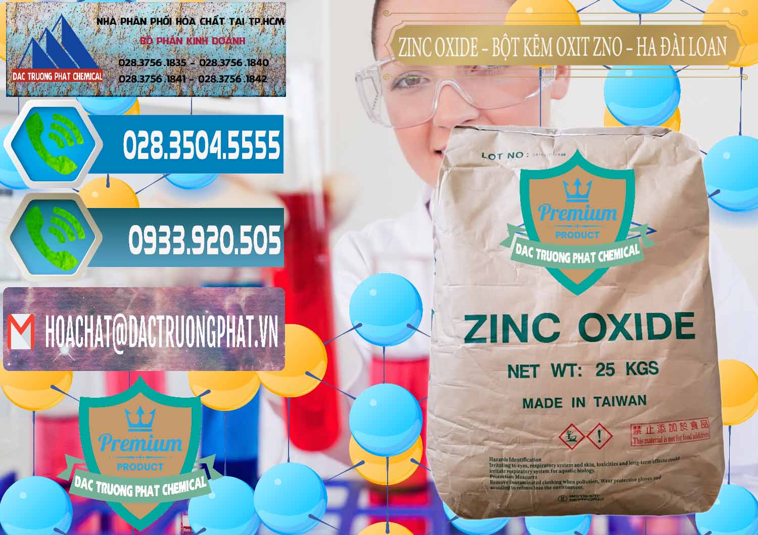 Công ty phân phối & bán Zinc Oxide - Bột Kẽm Oxit ZNO HA Đài Loan Taiwan - 0180 - Cty phân phối và cung cấp hóa chất tại TP.HCM - congtyhoachat.net