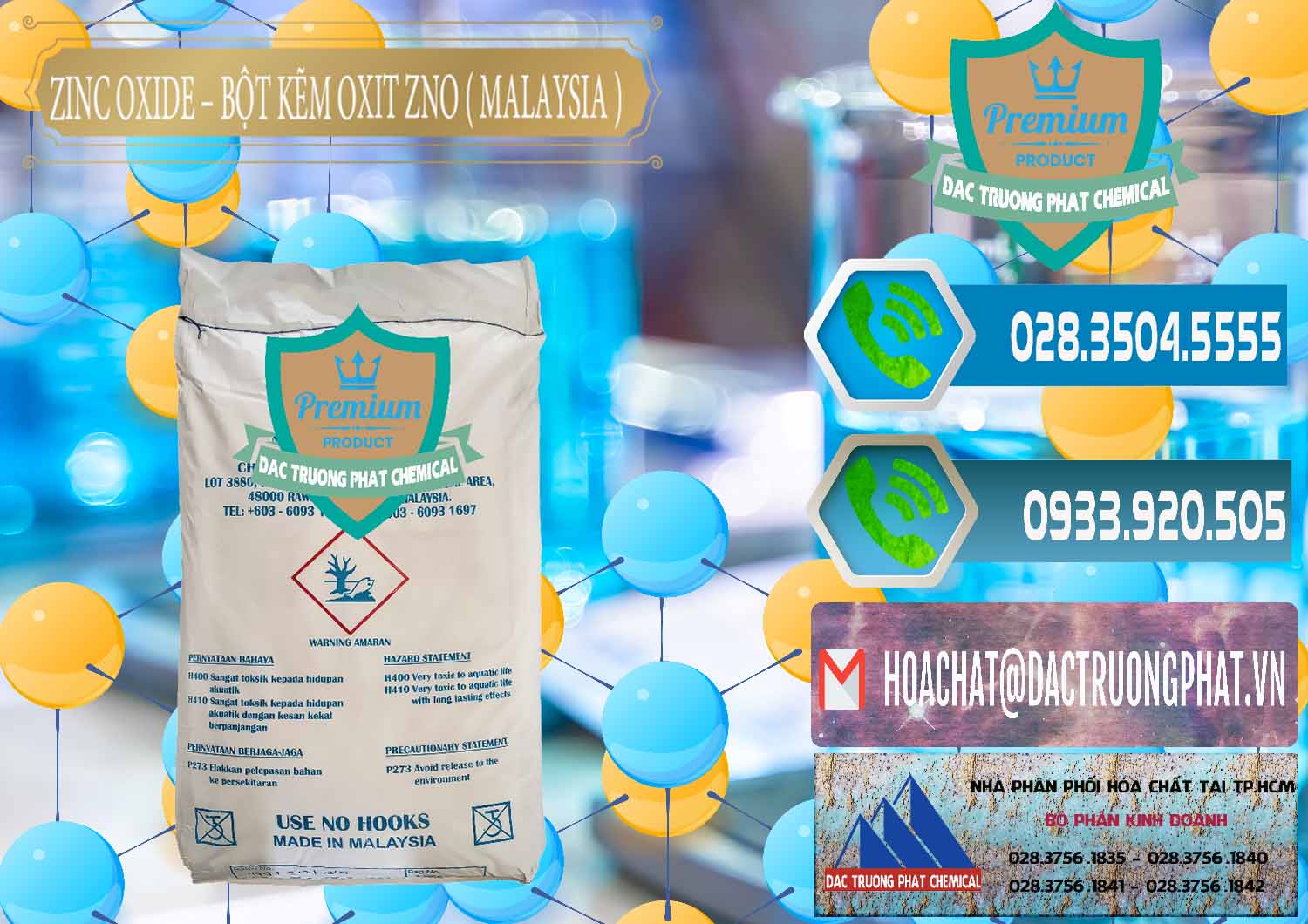 Cty cung cấp ( bán ) Zinc Oxide - Bột Kẽm Oxit ZNO Malaysia - 0179 - Đơn vị chuyên bán _ phân phối hóa chất tại TP.HCM - congtyhoachat.net