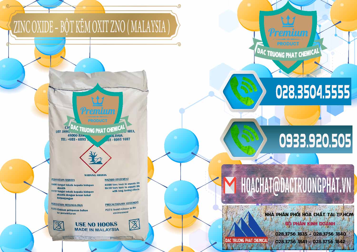 Công ty phân phối & bán Zinc Oxide - Bột Kẽm Oxit ZNO Malaysia - 0179 - Nơi cung cấp ( nhập khẩu ) hóa chất tại TP.HCM - congtyhoachat.net