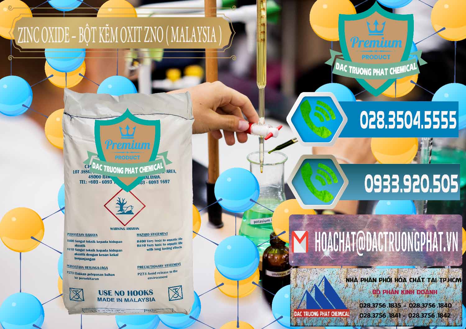 Chuyên bán và cung cấp Zinc Oxide - Bột Kẽm Oxit ZNO Malaysia - 0179 - Phân phối - nhập khẩu hóa chất tại TP.HCM - congtyhoachat.net