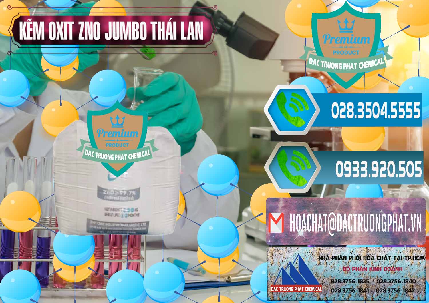 Đơn vị bán và phân phối Zinc Oxide - Bột Kẽm Oxit ZNO Jumbo Bành Thái Lan Thailand - 0370 - Đơn vị phân phối và bán hóa chất tại TP.HCM - congtyhoachat.net