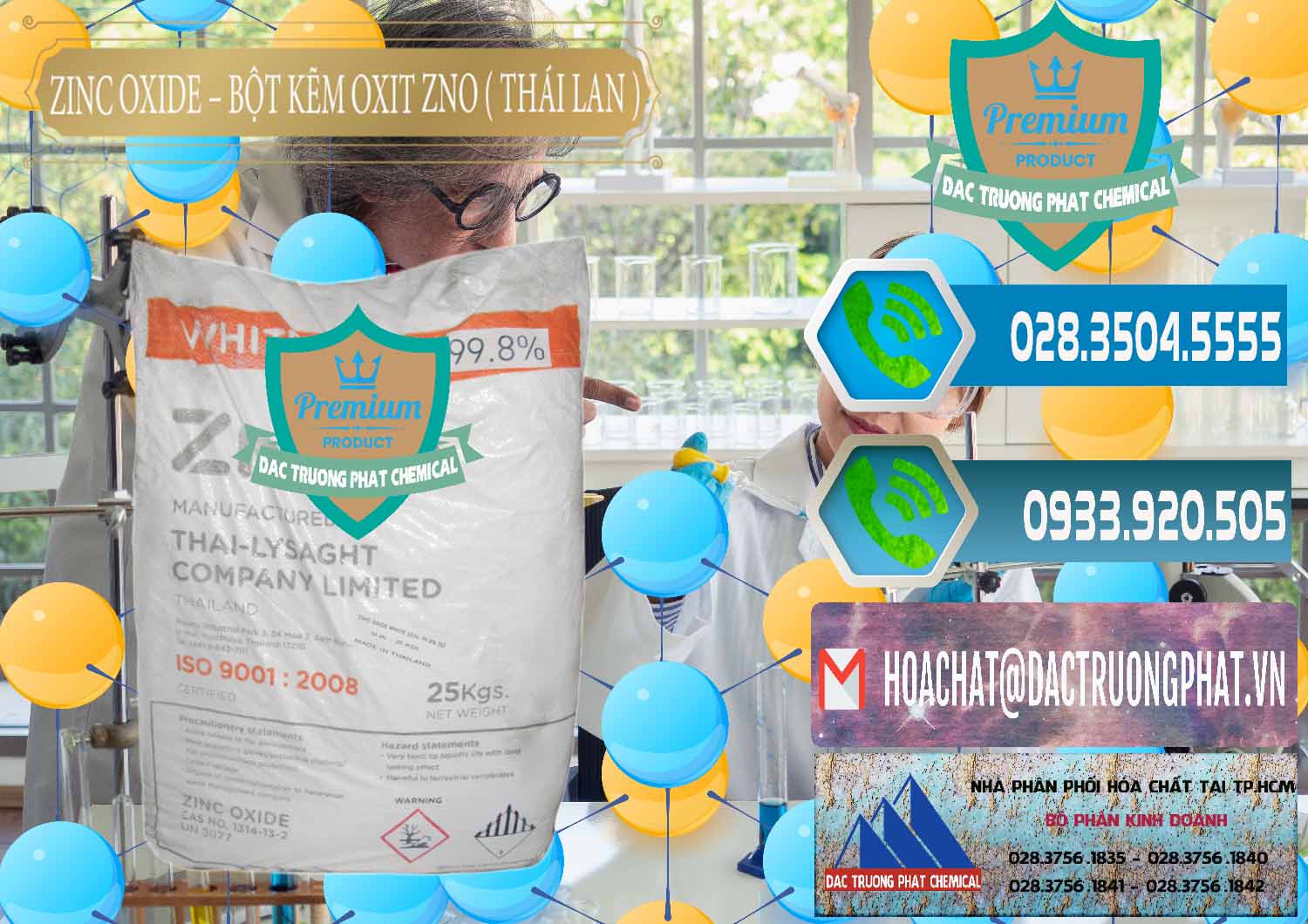 Đơn vị chuyên nhập khẩu _ bán Zinc Oxide - Bột Kẽm Oxit ZNO Thái Lan Thailand - 0181 - Cung cấp & kinh doanh hóa chất tại TP.HCM - congtyhoachat.net