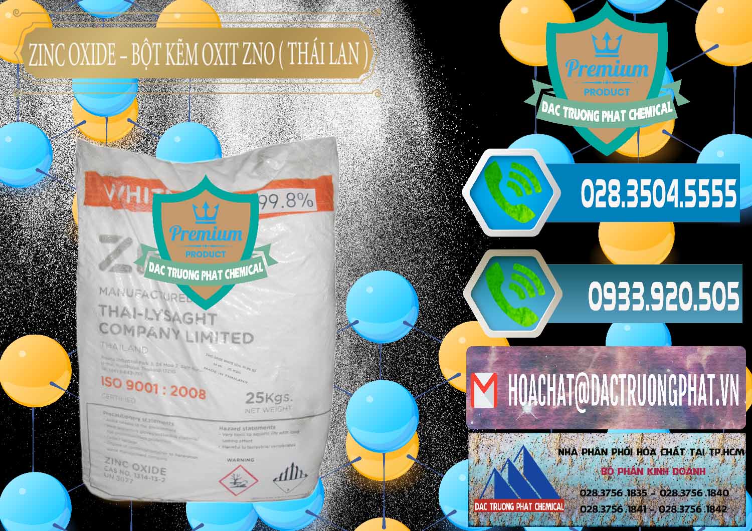 Đơn vị chuyên nhập khẩu và bán Zinc Oxide - Bột Kẽm Oxit ZNO Thái Lan Thailand - 0181 - Cty nhập khẩu _ cung cấp hóa chất tại TP.HCM - congtyhoachat.net