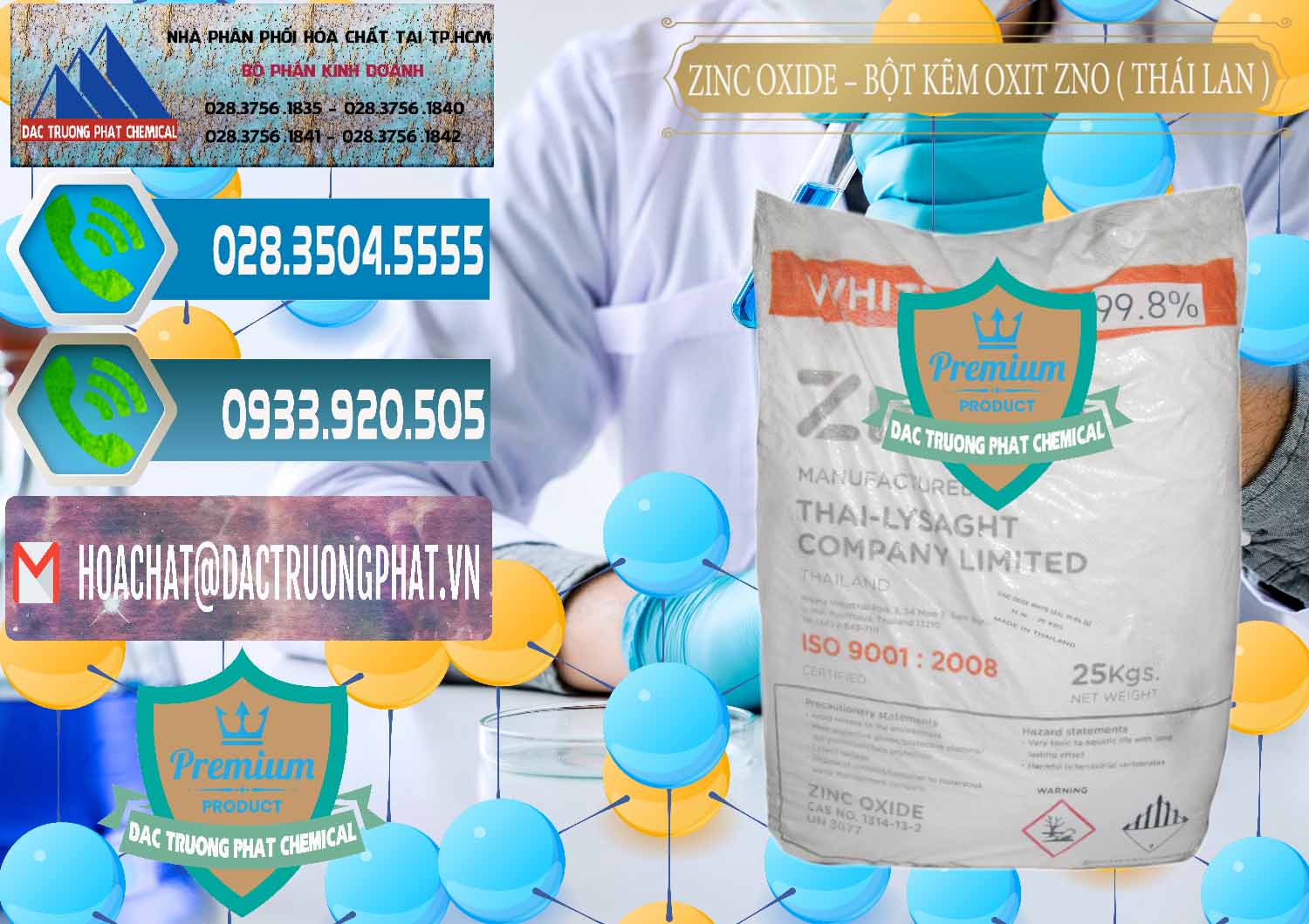 Công ty bán ( phân phối ) Zinc Oxide - Bột Kẽm Oxit ZNO Thái Lan Thailand - 0181 - Chuyên bán _ phân phối hóa chất tại TP.HCM - congtyhoachat.net