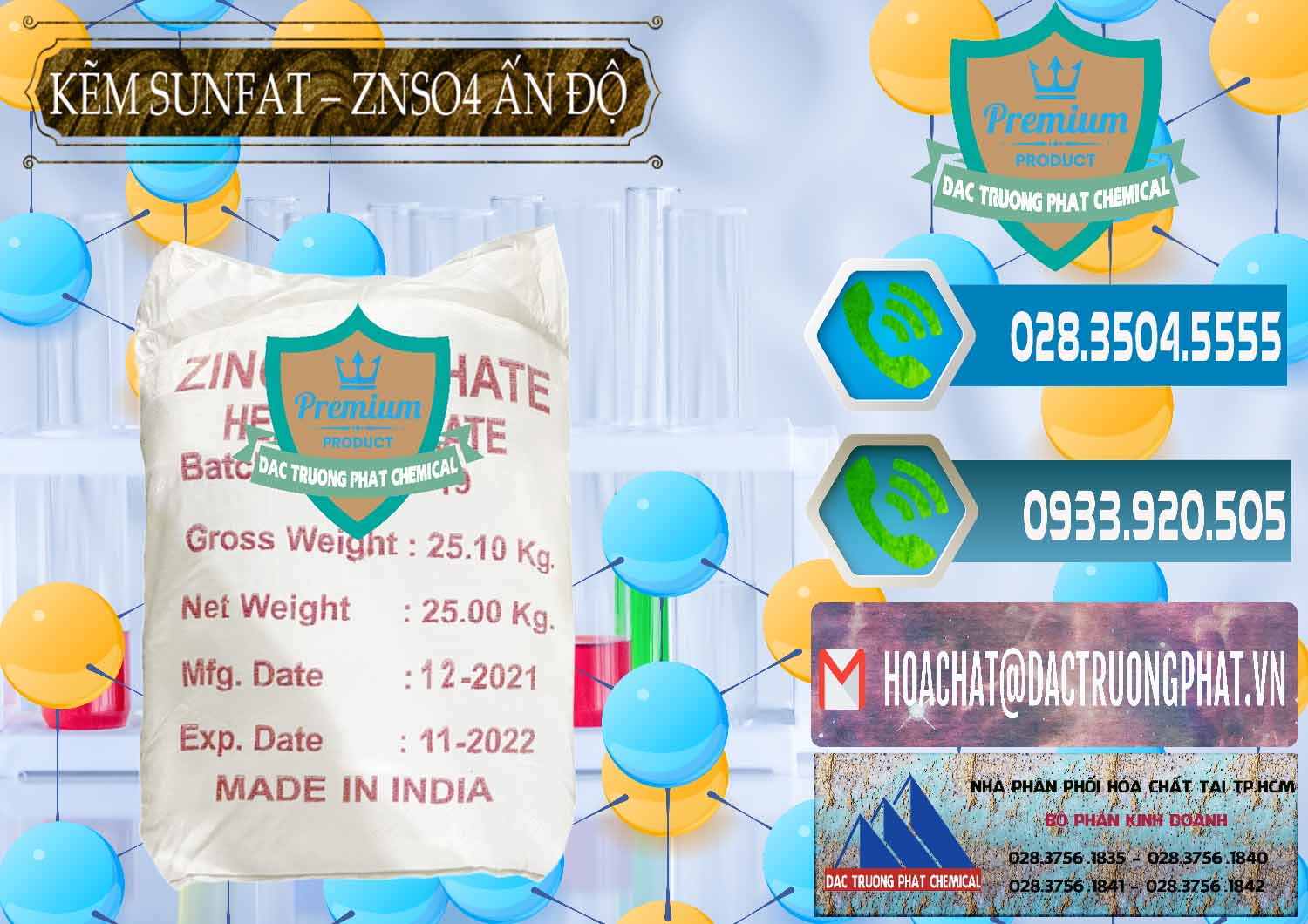 Cung ứng _ bán Kẽm Sunfat – ZNSO4.7H2O Ấn Độ India - 0417 - Bán & cung cấp hóa chất tại TP.HCM - congtyhoachat.net