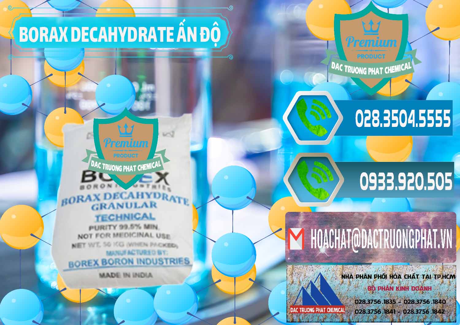 Nhà cung cấp và bán Borax Decahydrate Ấn Độ India - 0449 - Nơi bán & cung cấp hóa chất tại TP.HCM - congtyhoachat.net