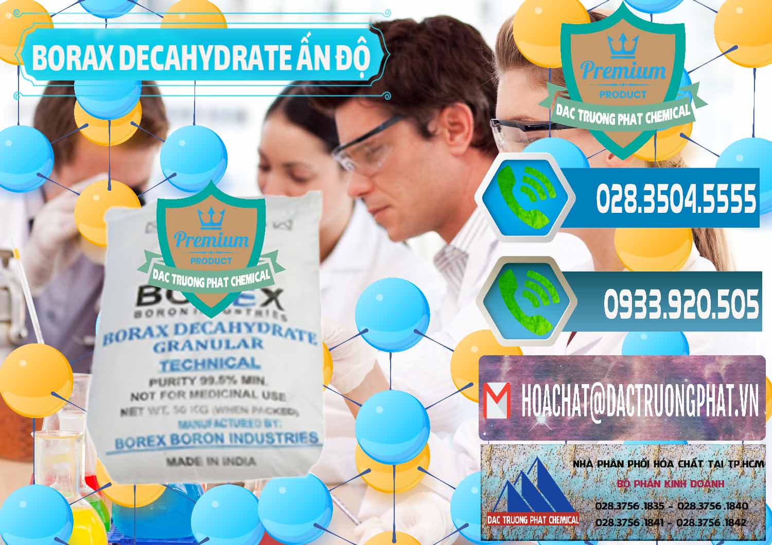 Cty kinh doanh - bán Borax Decahydrate Ấn Độ India - 0449 - Cty chuyên bán _ cung cấp hóa chất tại TP.HCM - congtyhoachat.net