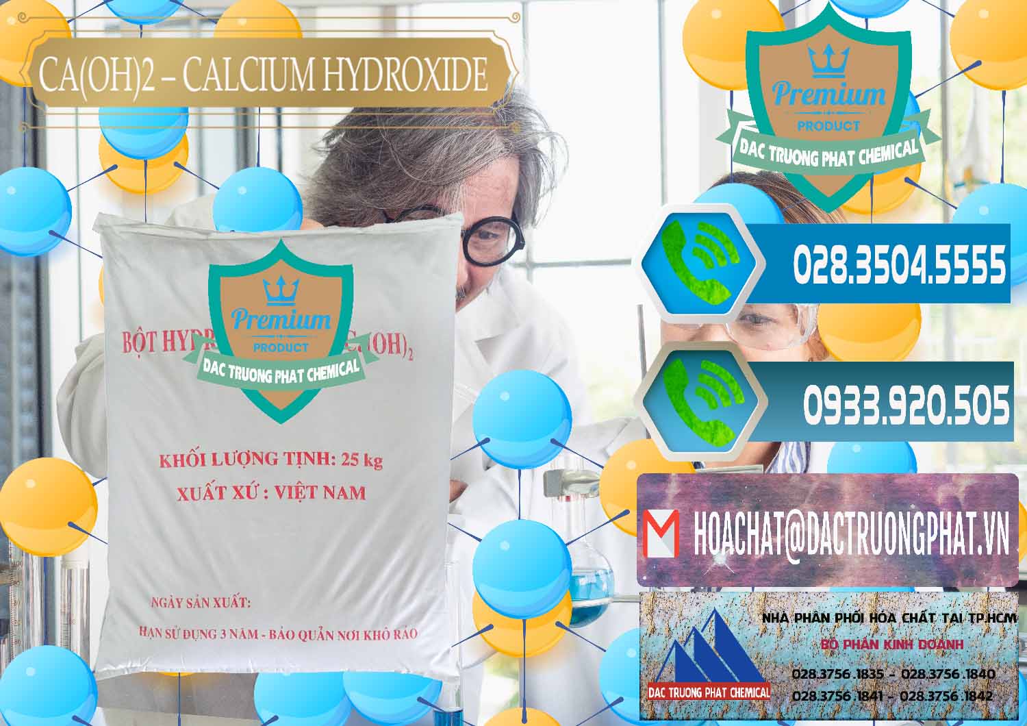 Đơn vị chuyên bán ( phân phối ) Ca(OH)2 - Calcium Hydroxide Việt Nam - 0186 - Nơi chuyên kinh doanh & phân phối hóa chất tại TP.HCM - congtyhoachat.net