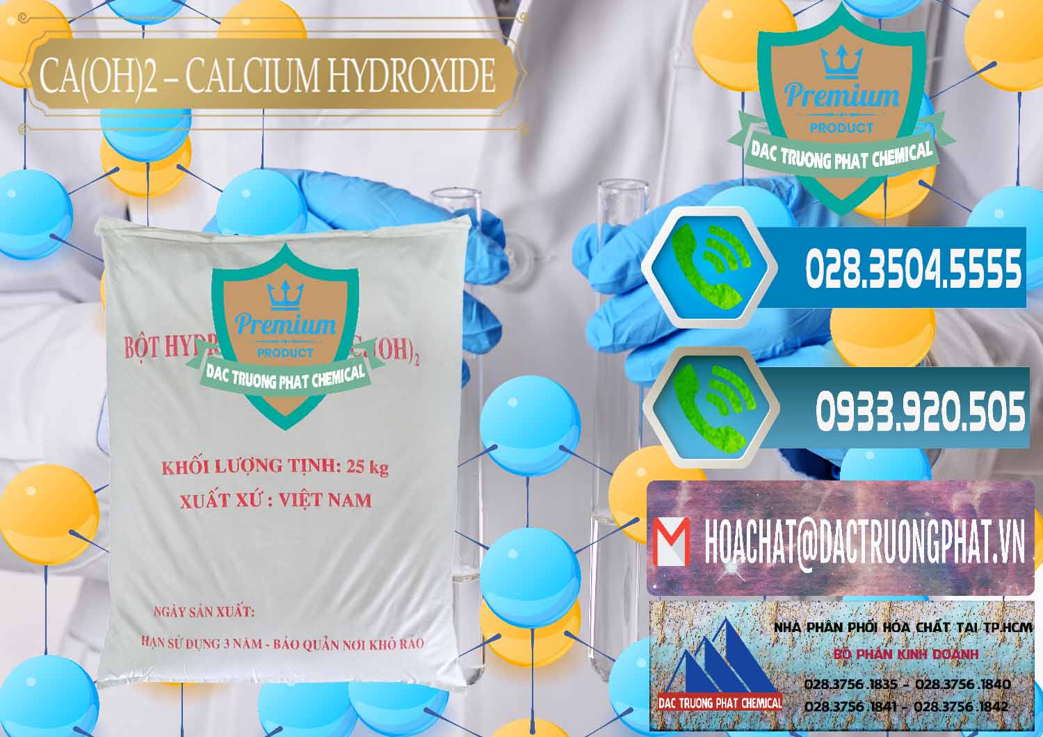 Cty chuyên kinh doanh - phân phối Ca(OH)2 - Calcium Hydroxide Việt Nam - 0186 - Công ty bán và phân phối hóa chất tại TP.HCM - congtyhoachat.net