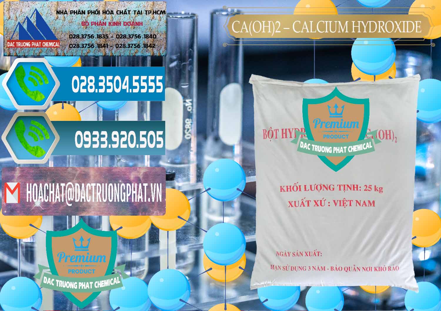 Cty cung cấp và phân phối Ca(OH)2 - Calcium Hydroxide Việt Nam - 0186 - Nhà phân phối và bán hóa chất tại TP.HCM - congtyhoachat.net