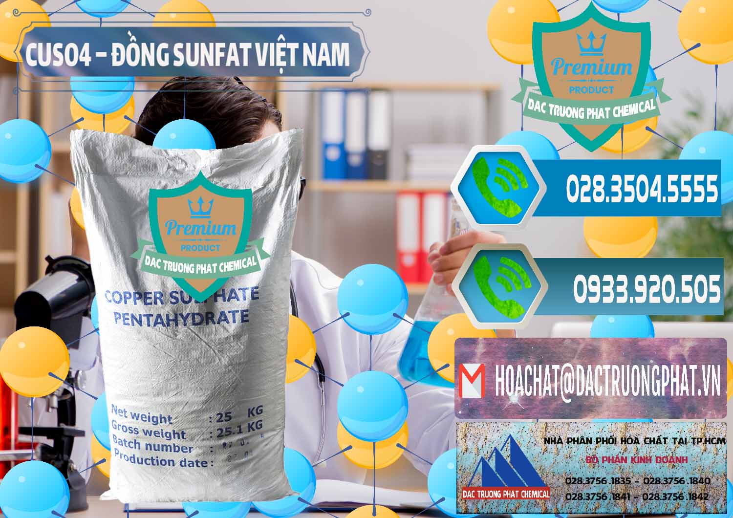 Nơi chuyên kinh doanh và bán CuSO4 – Đồng Sunfat Dạng Bột Việt Nam - 0196 - Nơi chuyên cung ứng và bán hóa chất tại TP.HCM - congtyhoachat.net