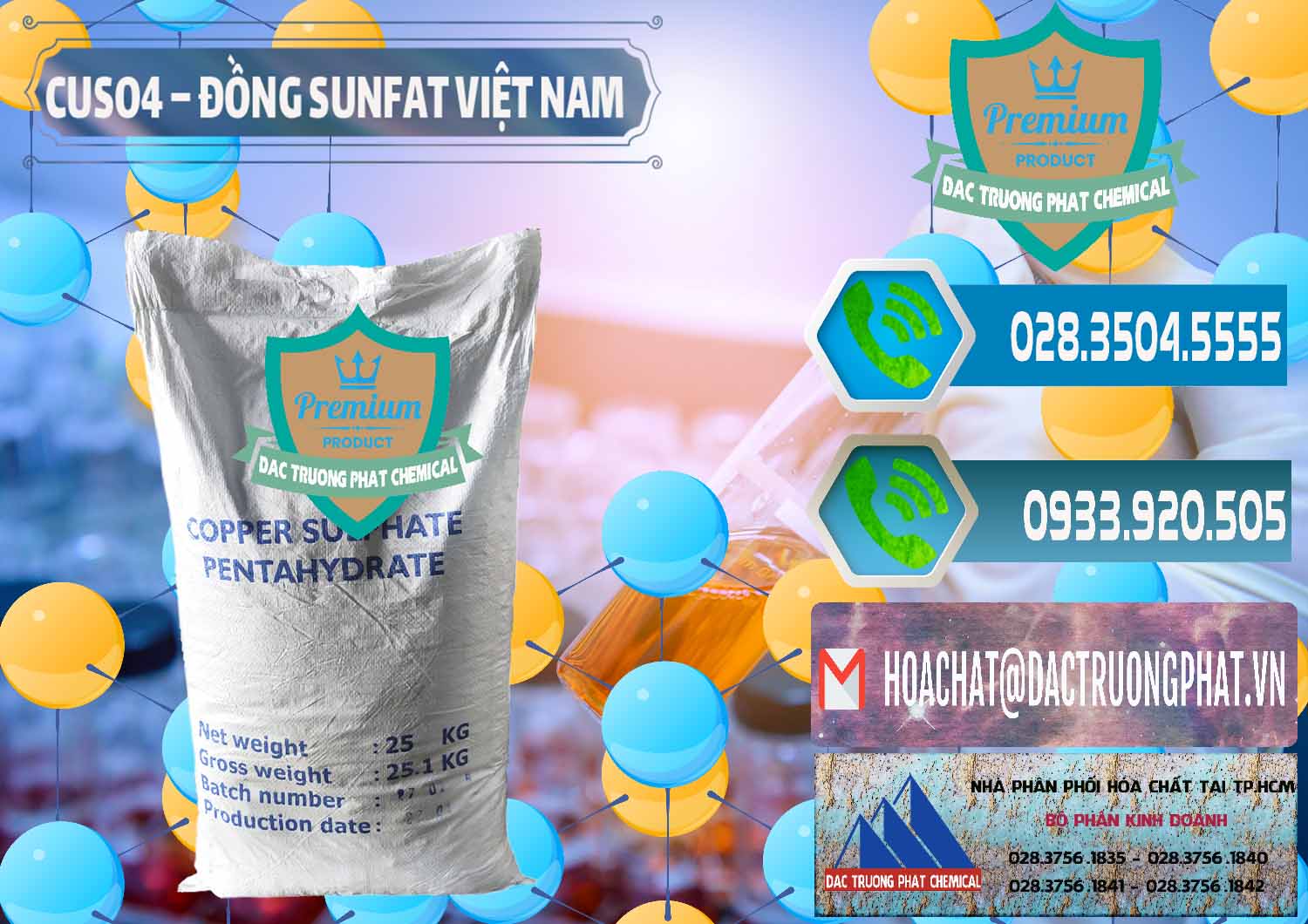 Công ty kinh doanh ( bán ) CuSO4 – Đồng Sunfat Dạng Bột Việt Nam - 0196 - Nhà cung ứng _ phân phối hóa chất tại TP.HCM - congtyhoachat.net