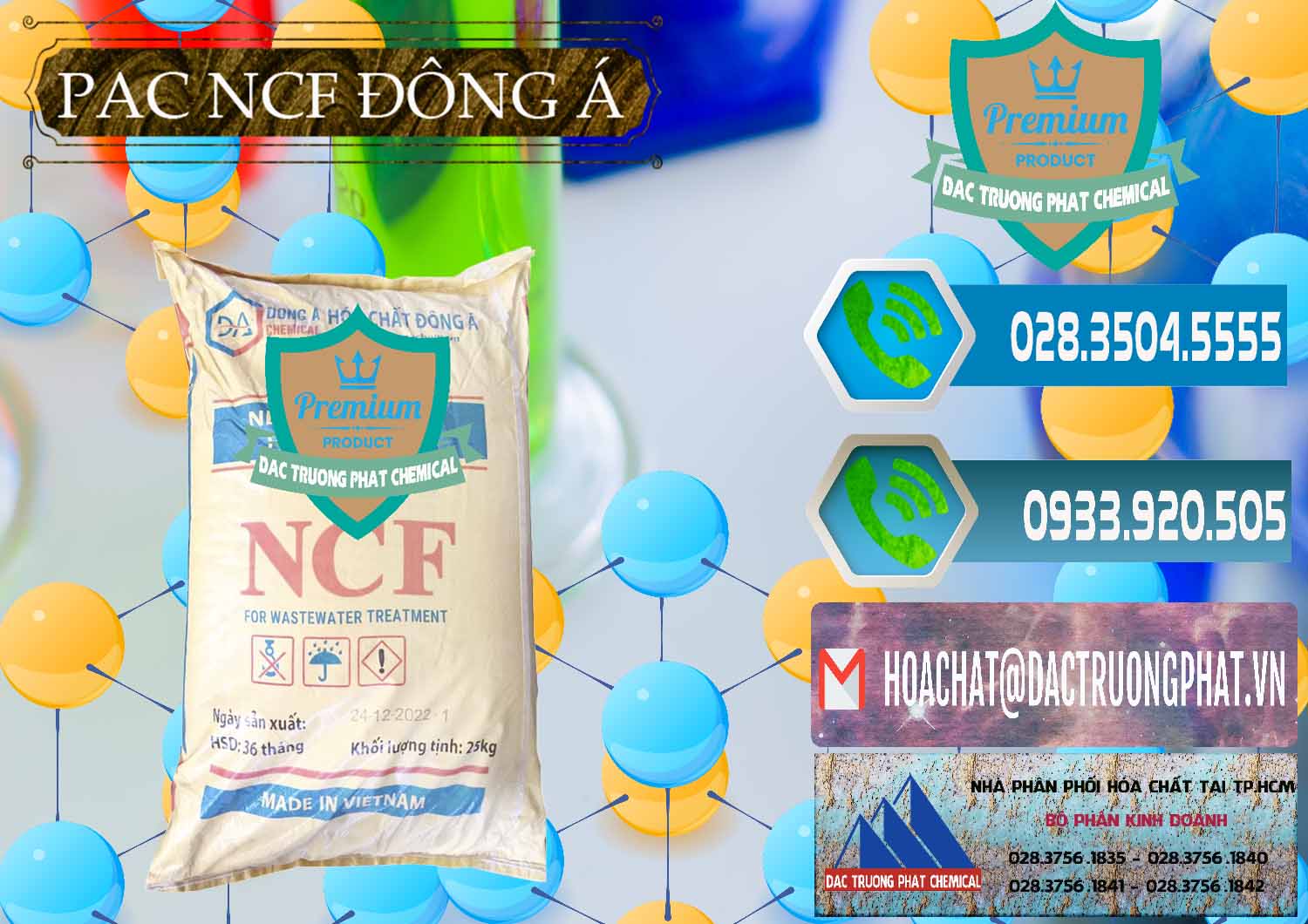 Bán ( cung cấp ) PAC - Polyaluminium Chloride Đông Á Việt Nam - 0408 - Công ty chuyên kinh doanh và cung cấp hóa chất tại TP.HCM - congtyhoachat.net