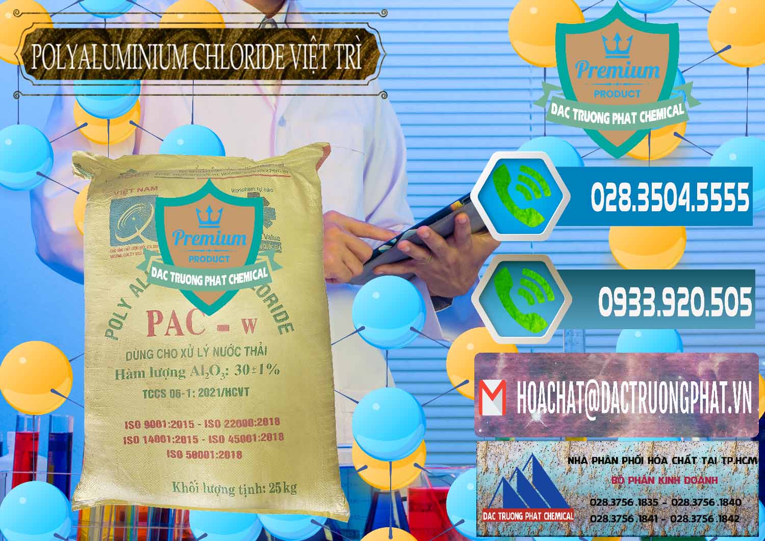 Nơi bán ( phân phối ) PAC - Polyaluminium Chloride Việt Trì Việt Nam - 0487 - Công ty chuyên cung ứng - phân phối hóa chất tại TP.HCM - congtyhoachat.net