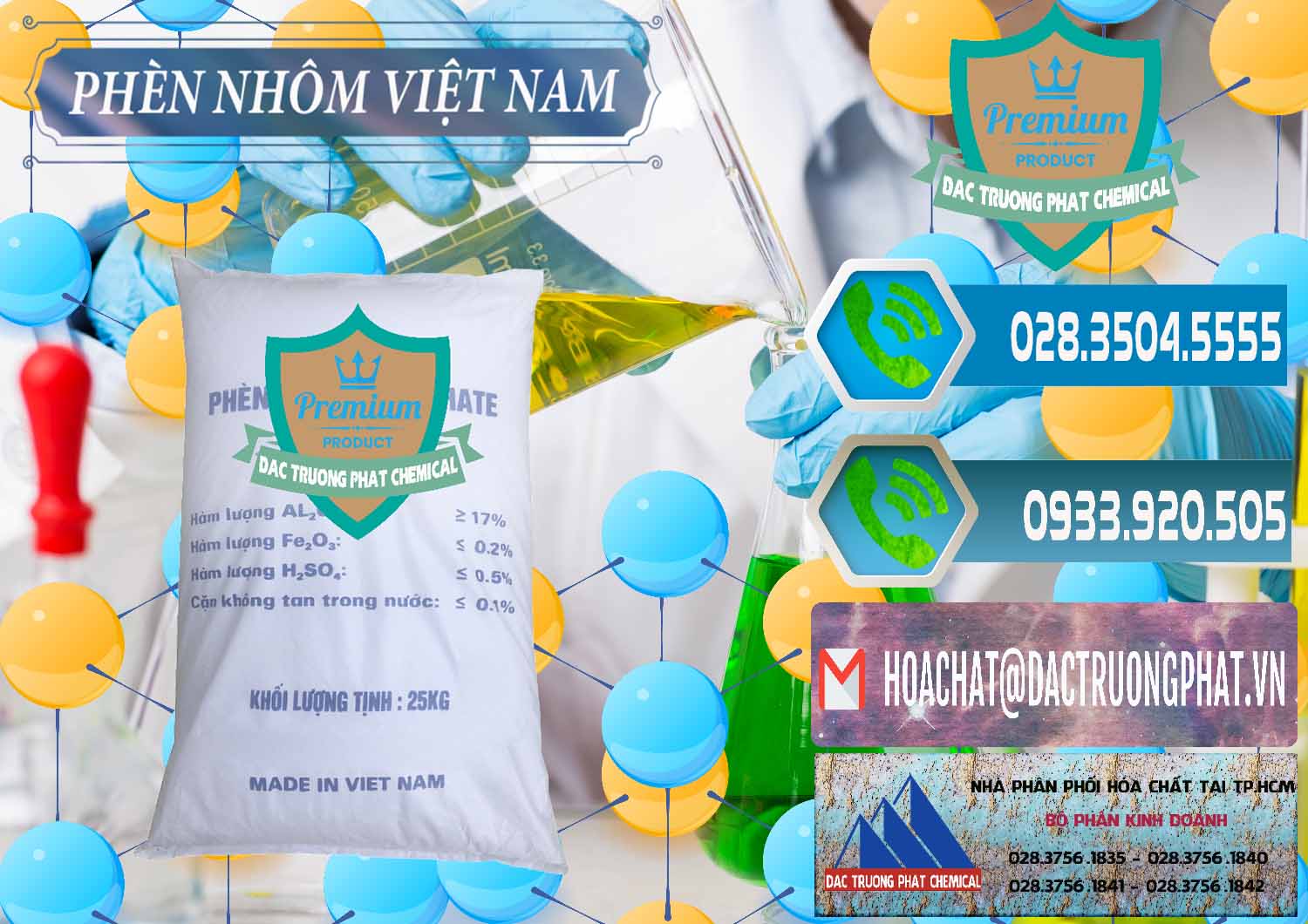 Chuyên cung cấp _ kinh doanh Phèn Nhôm - Al2(SO4)3 17% Việt Nam - 0465 - Nơi chuyên cung cấp & kinh doanh hóa chất tại TP.HCM - congtyhoachat.net